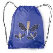 Baseball Drawstring Backpack - It's Bats 