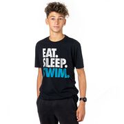 Swimming T-Shirt Short Sleeve Eat. Sleep. Swim.