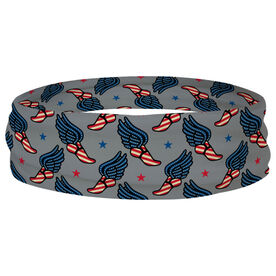 Track and Field Multifunctional Headwear - Patriotic Winged Foot Pattern RokBAND