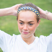 Softball Juliband Non-Slip Headband - Tossed Softball Pattern