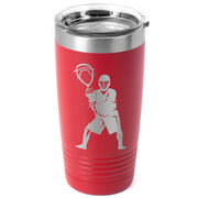 Guys Lacrosse 20 oz. Double Insulated Tumbler - Goalie Silhouette