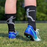 Soccer Woven Mid-Calf Socks - Soccer Player