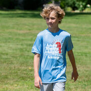 Hockey Short Sleeve Performance Tee - Lace 'Em Up And Light The Lamp