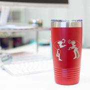 Wrestling 20 oz. Double Insulated Tumbler - Silhouettes