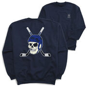 Hockey Crewneck Sweatshirt - Chill to the Bone (Back Design)