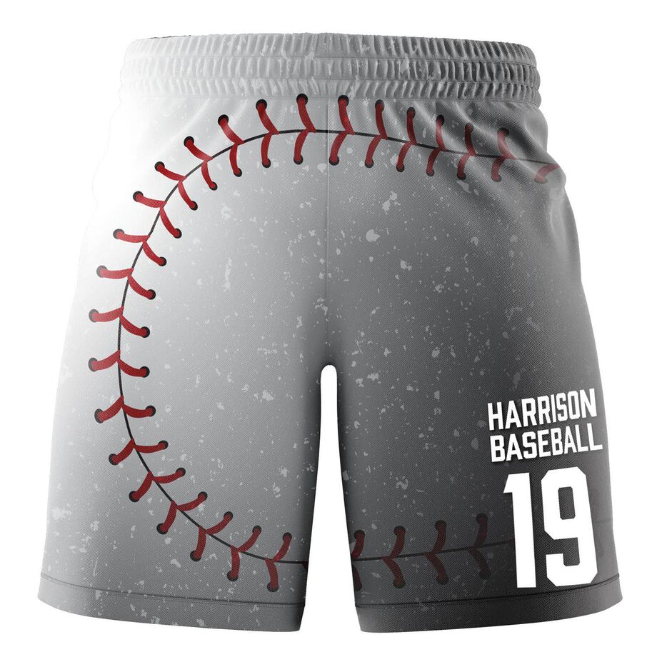 Custom Team Shorts - Baseball Game Time