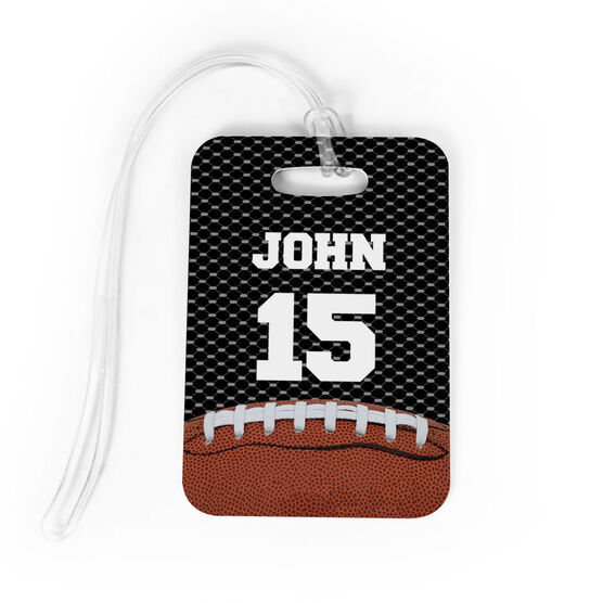 Football Bag/Luggage Tag - Personalized Football Image
