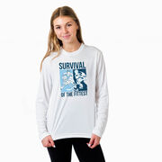 Hockey Long Sleeve Performance Tee - Survival of the Fittest