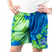 Custom Team Shorts - Guys Lacrosse Tie-Dye