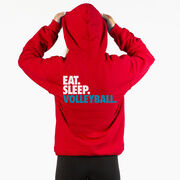 Volleyball Hooded Sweatshirt - Eat. Sleep. Volleyball. (Back Design)