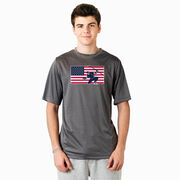 Hockey Short Sleeve Performance Tee - Patriotic Hockey