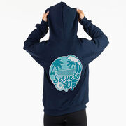 Pickleball Hooded Sweatshirt - Serve's Up (Back Design)