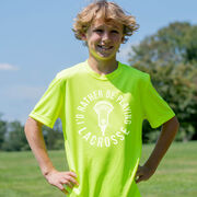 Guys Lacrosse Short Sleeve Performance Tee - I'd Rather Be Playing Lacrosse