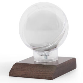 Lacrosse Round Ball Display with Optional Engraved Plate