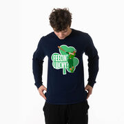 Baseball Tshirt Long Sleeve - Feelin' Lucky Baseball