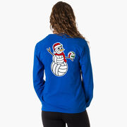 Volleyball Tshirt Long Sleeve - Serving Holiday Cheer (Back Design) 