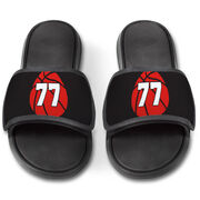 Basketball Repwell&reg; Slide Sandals - Basketball With Number