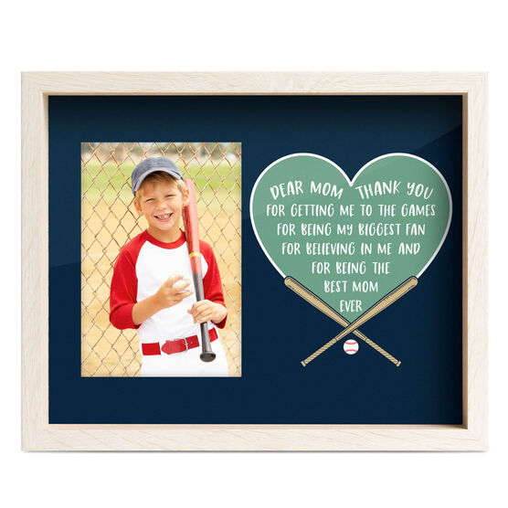 Baseball Premier Frame - Dear Mom Heart