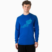 Cross Country Tshirt Long Sleeve - Winged Foot Inspirational Words