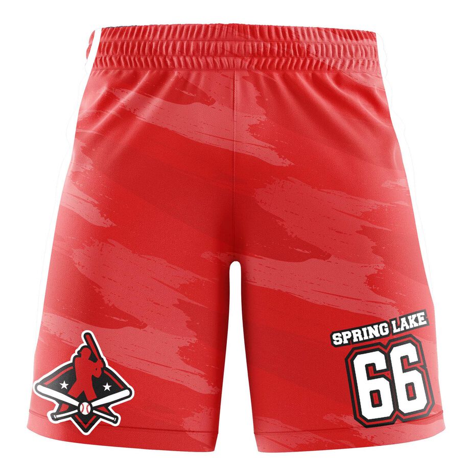 Custom Team Shorts - Baseball Brush Stroke
