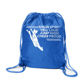 Cheerleading Drawstring Backpack - Cheer Proud