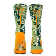 Guys Lacrosse Woven Mid-Calf Socks - Woodland Camo