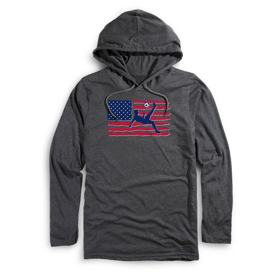 Men's Soccer Lightweight Hoodie - Soccer Land That We Love