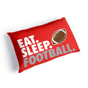Football Pillowcase - Eat Sleep Football