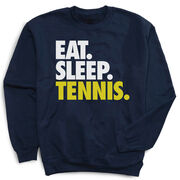 Tennis Crew Neck Sweatshirt - Eat Sleep Tennis (Bold)
