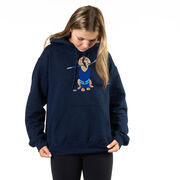 Hockey Hooded Sweatshirt - Puck The Hockey Dog