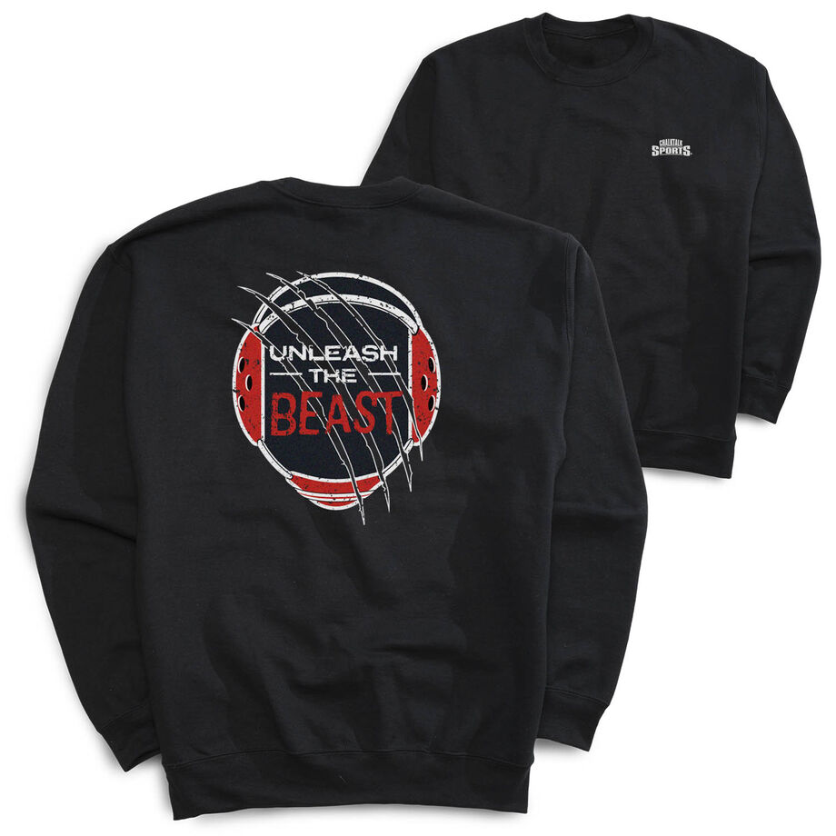 Wrestling Crewneck Sweatshirt - Unleash The Beast (Back Design)