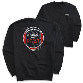 Wrestling Crewneck Sweatshirt - Unleash The Beast (Back Design)