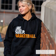 Basketball Hooded Sweatshirt - Eat. Sleep. Basketball.