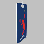 Tennis Bag/Luggage Tag - Personalized Girl Tennis Player