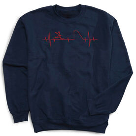 Soccer Crewneck Sweatshirt - Soccer Heartbeat