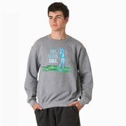 Golf Crewneck Sweatshirt - Eat. Sleep. Golf