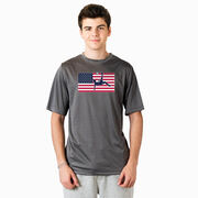 Soccer Short Sleeve Performance Tee - Patriotic Soccer