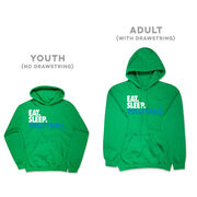 Volleyball Hooded Sweatshirt - Eat. Sleep. Volleyball.