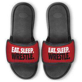 Wrestling Repwell&reg; Slide Sandals - Eat Sleep Wrestle