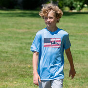 Soccer Short Sleeve Performance Tee - Patriotic Soccer