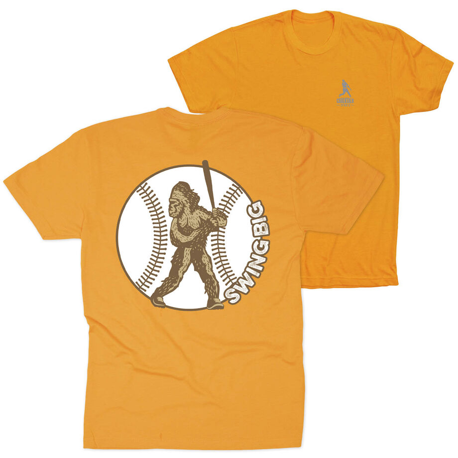Baseball Short Sleeve T-Shirt - Baseball Bigfoot (Back Design)