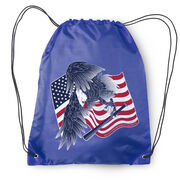 Baseball Drawstring Backpack - Baseball Eagle