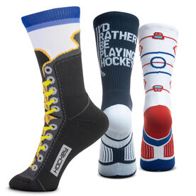 Hockey Woven Mid-Calf Sock Set - Power Play