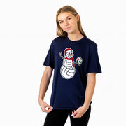 Volleyball Short Sleeve Performance Tee - Serving Holiday Cheer