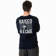 Baseball Crewneck Sweatshirt - Raised in a Cage (Back Design)