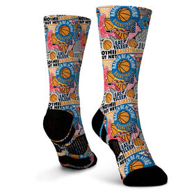 Basketball Graphic Flex Mid-Calf Socks - Basketball Life