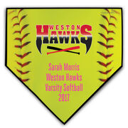 Softball Your Logo Home Plate Plaque