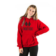 Skiing Hooded Sweatshirt - I'm Difficult