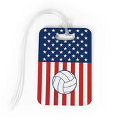 Volleyball Bag/Luggage Tag - USA Volleyball Girl