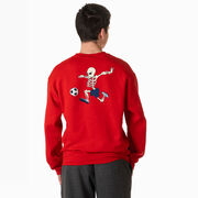 Soccer Crewneck Sweatshirt - Skeleton Striker (Back Design)